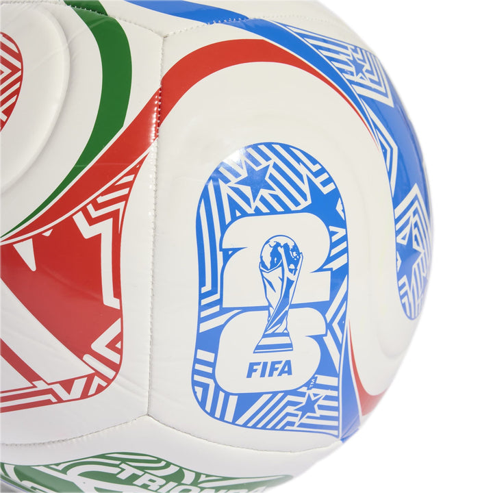 adidas Ball Trionda Fußball Weltmeisterschaft 2026 World Cup Club Ball - white/vivred/globlu/g