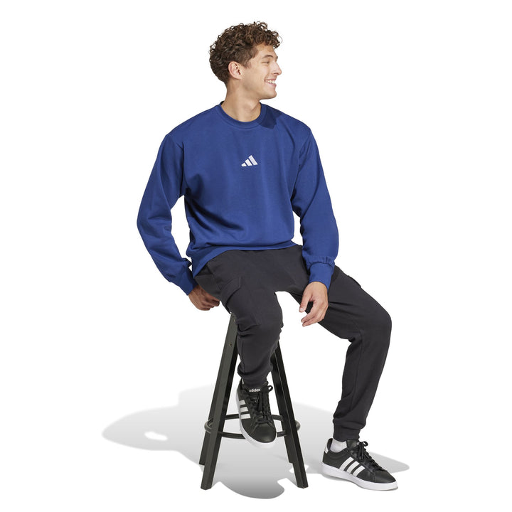adidas M Feelcozy Swt - dkblue/white