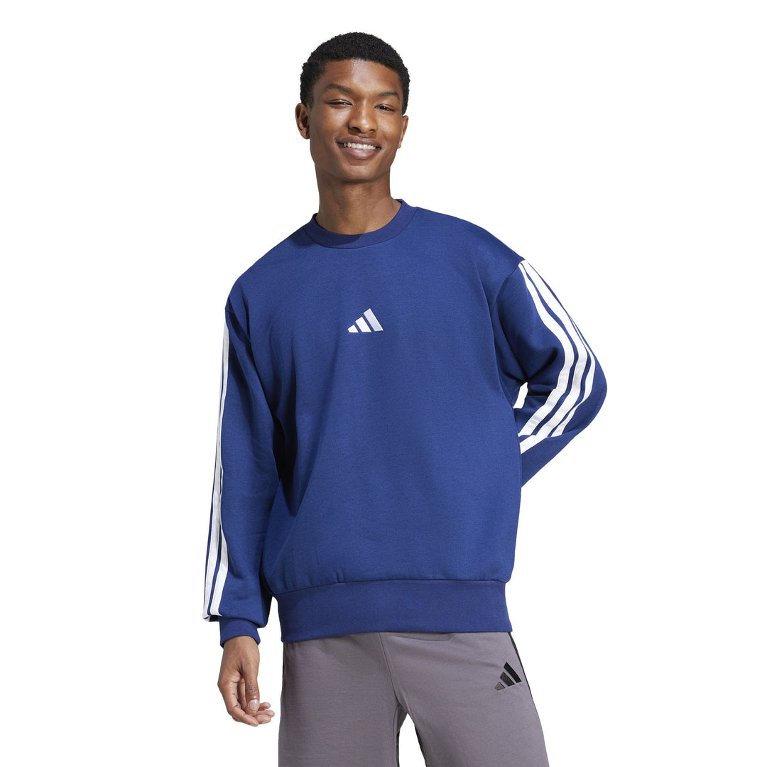 adidas M 3S Fl Swt - dkblue/white