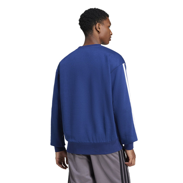 adidas M 3S Fl Swt - dkblue/white