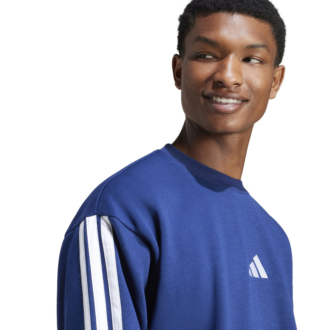 adidas M 3S Fl Swt - dkblue/white