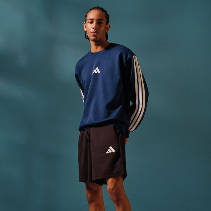 adidas M 3S Fl Swt - dkblue/white