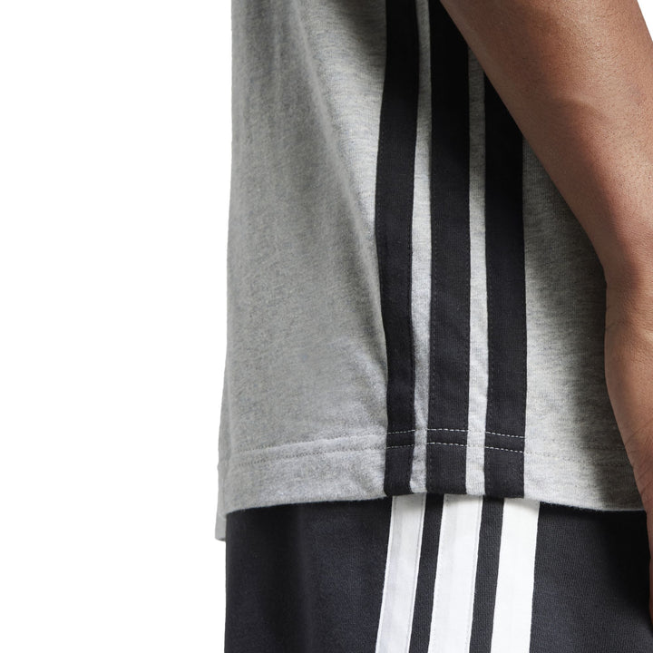 adidas M 3S Sj T - mgreyh/black