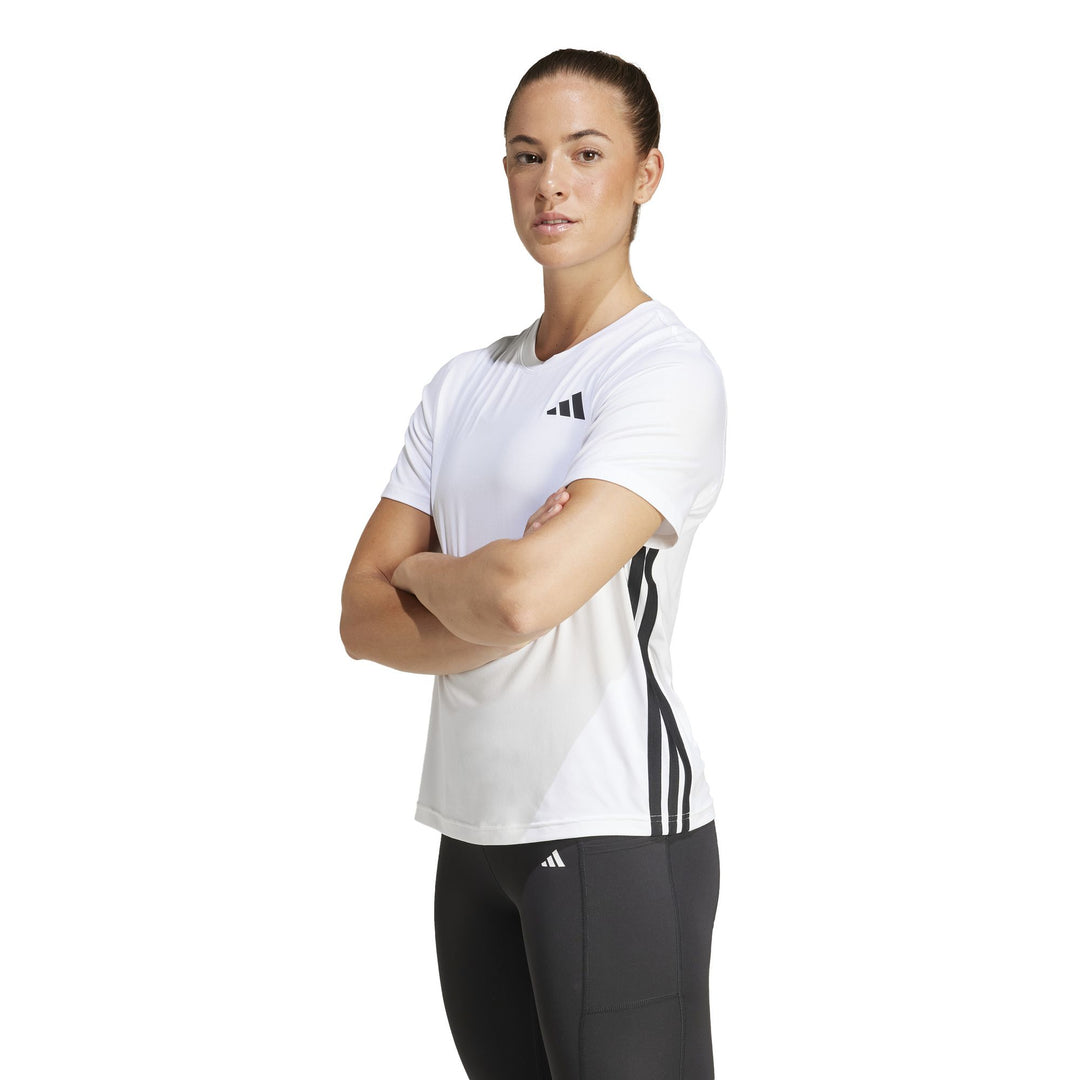 adidas Te 3S Crew Tee - white/black
