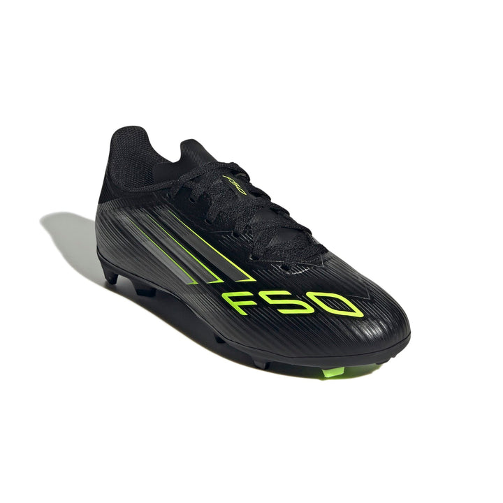 adidas F50 League Fg/Mg J - cblack/ironmt/luclem