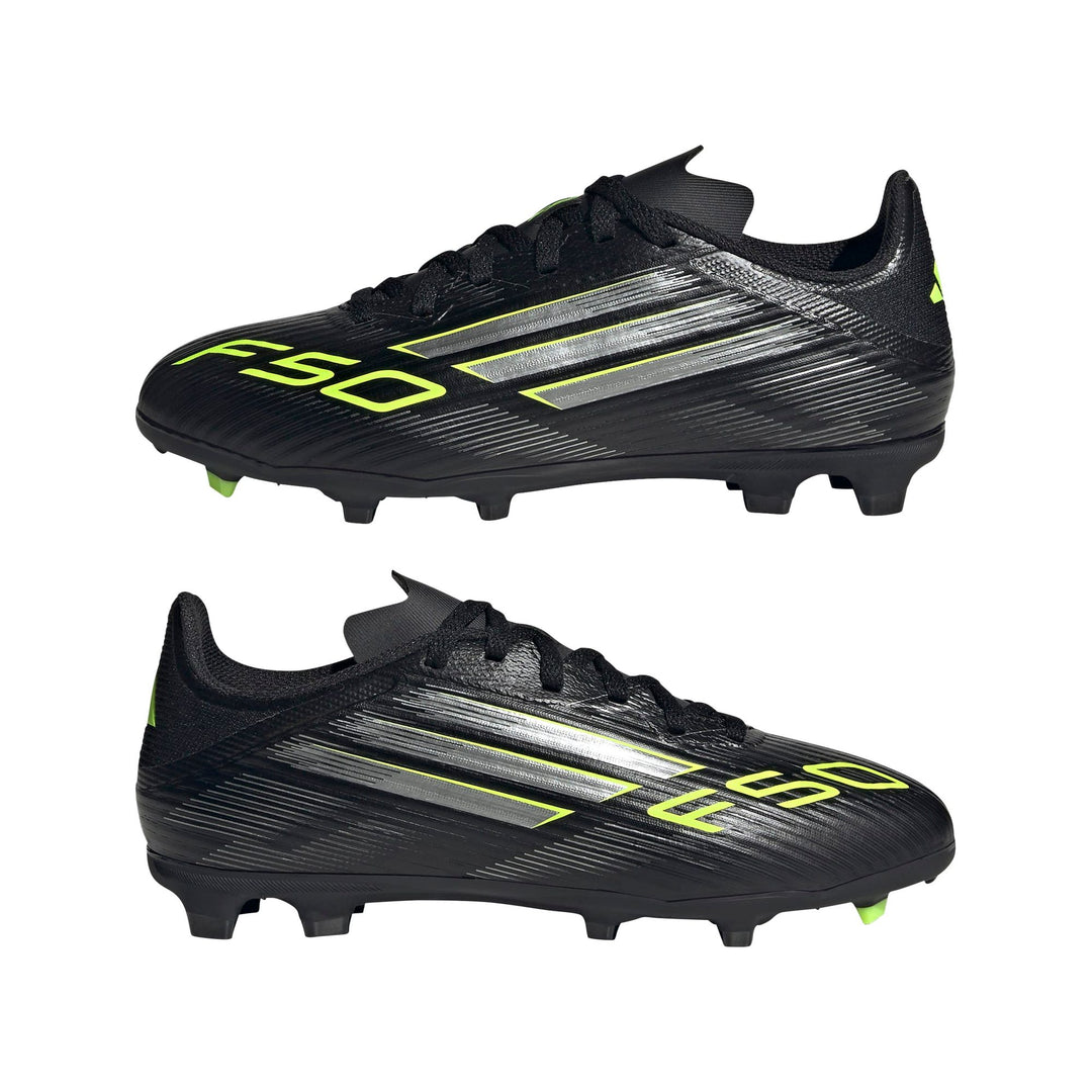 adidas F50 League Fg/Mg J - cblack/ironmt/luclem