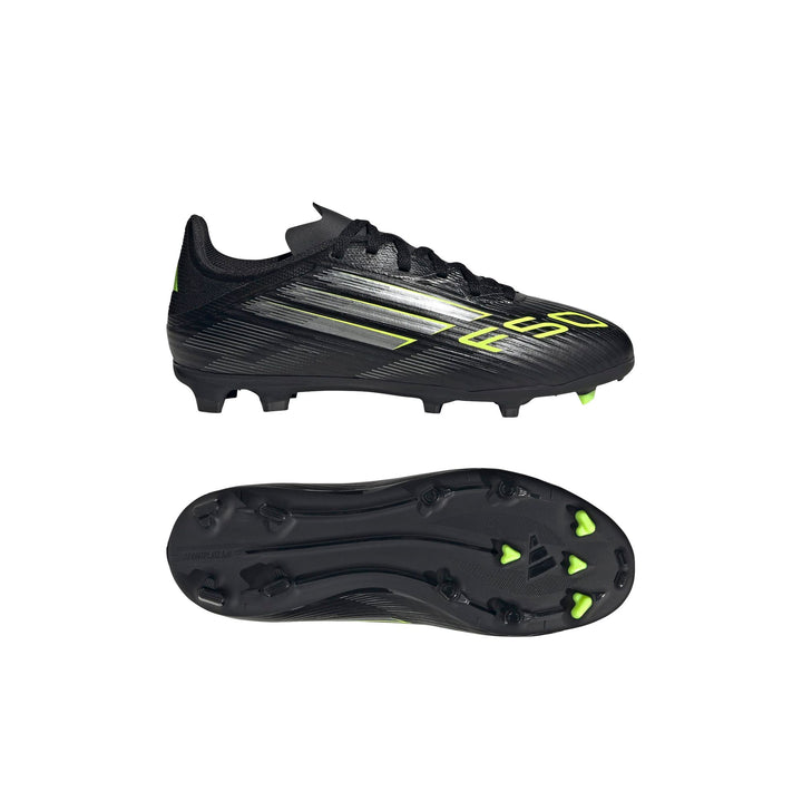 adidas F50 League Fg/Mg J - cblack/ironmt/luclem