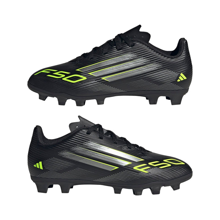 adidas F50 Club Fg/Mg J - cblack/ironmt/luclem
