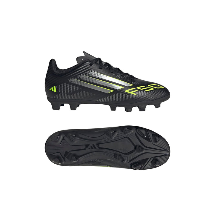 adidas F50 Club Fg/Mg J - cblack/ironmt/luclem
