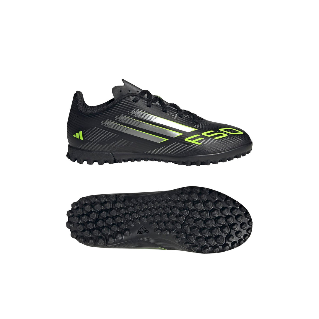 adidas F50 Club Tf J - cblack/ironmt/luclem