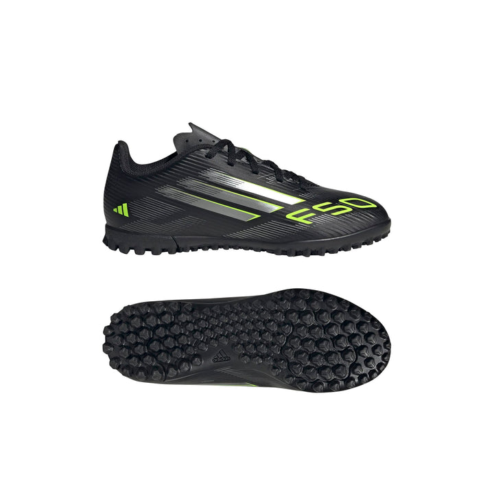 adidas F50 Club Tf J - cblack/ironmt/luclem
