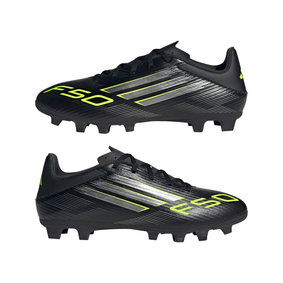 adidas F50 Club Fg/Mg - cblack/ironmt/luclem