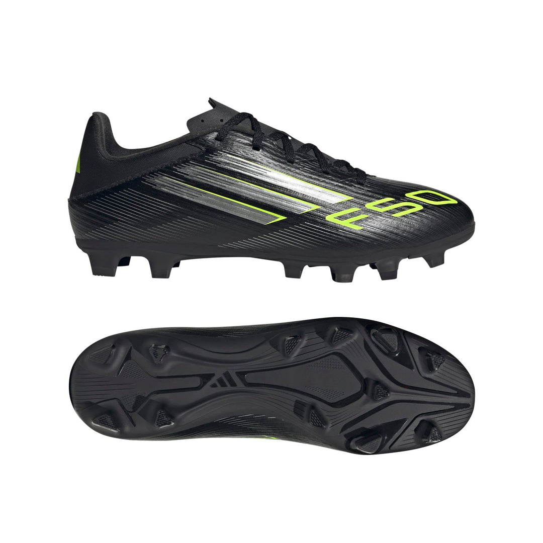 adidas F50 Club Fg/Mg - cblack/ironmt/luclem