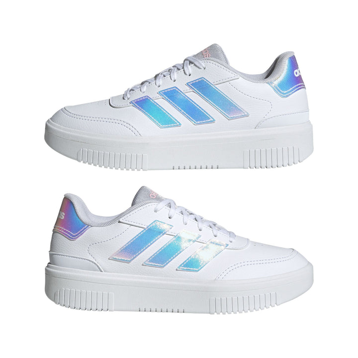 adidas Courtblock Bold - ftwwht/ftwwht/clpink
