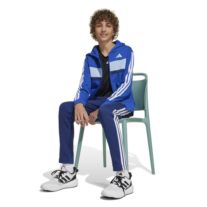adidas J 3S Tib Fl Ts - royblu/white/globlu
