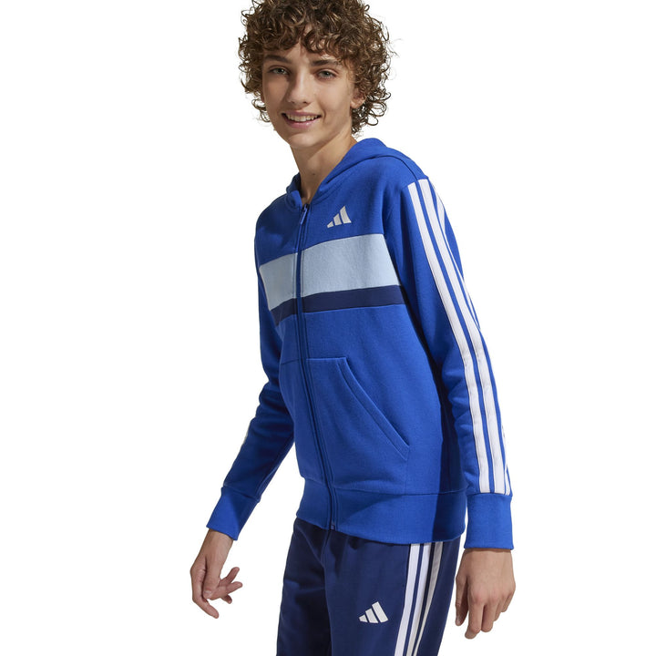 adidas J 3S Tib Fl Ts - royblu/white/globlu
