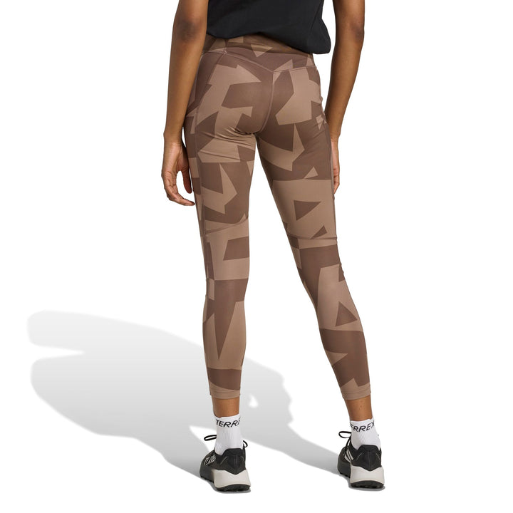adidas W Mt Tights Aop - trabrn/earstr