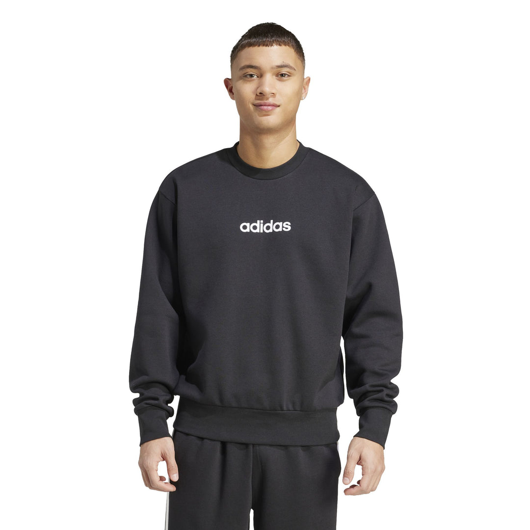 adidas M Linear Fl Swt - black/white