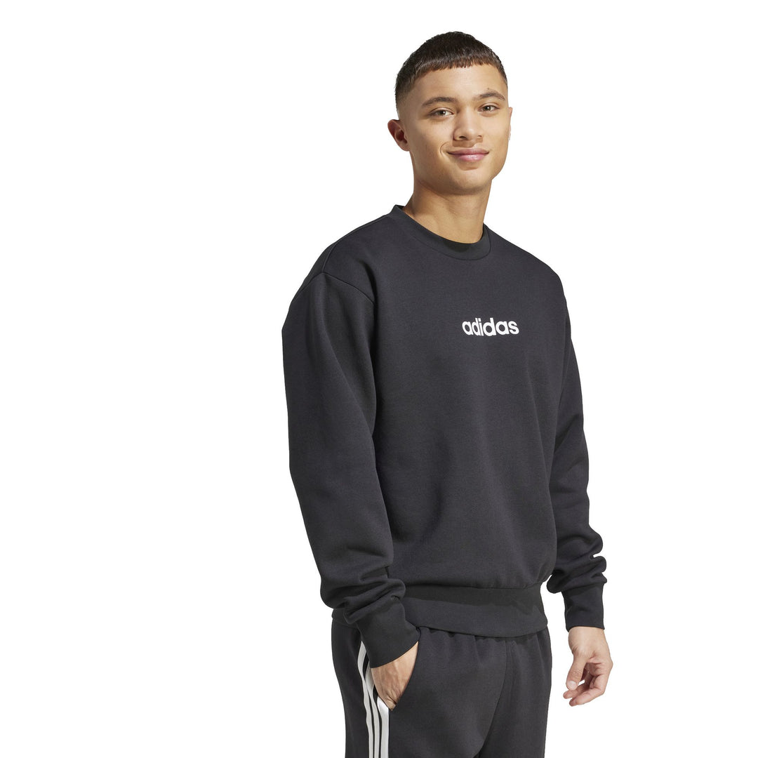 adidas M Linear Fl Swt - black/white