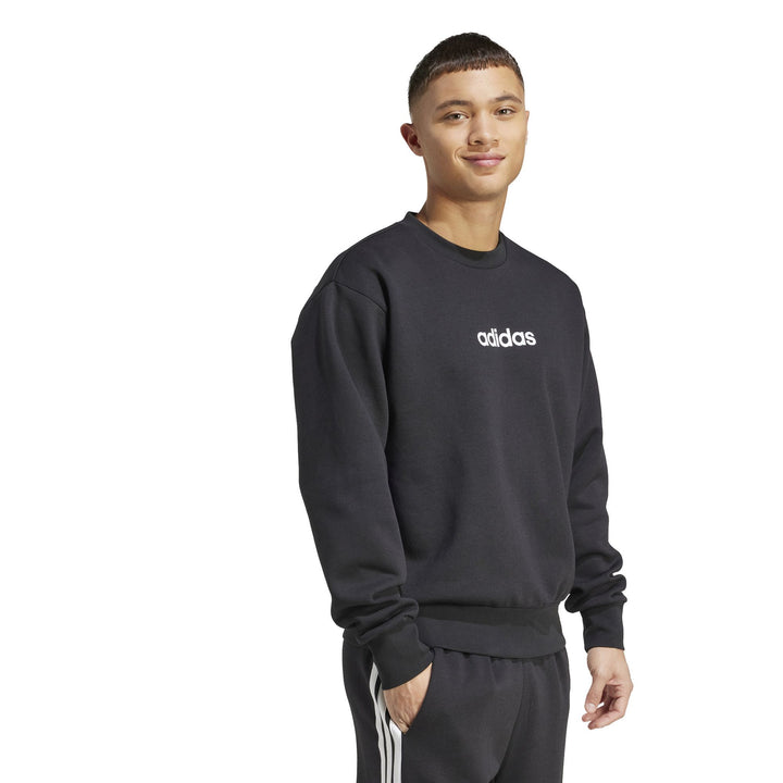 adidas M Linear Fl Swt - black/white