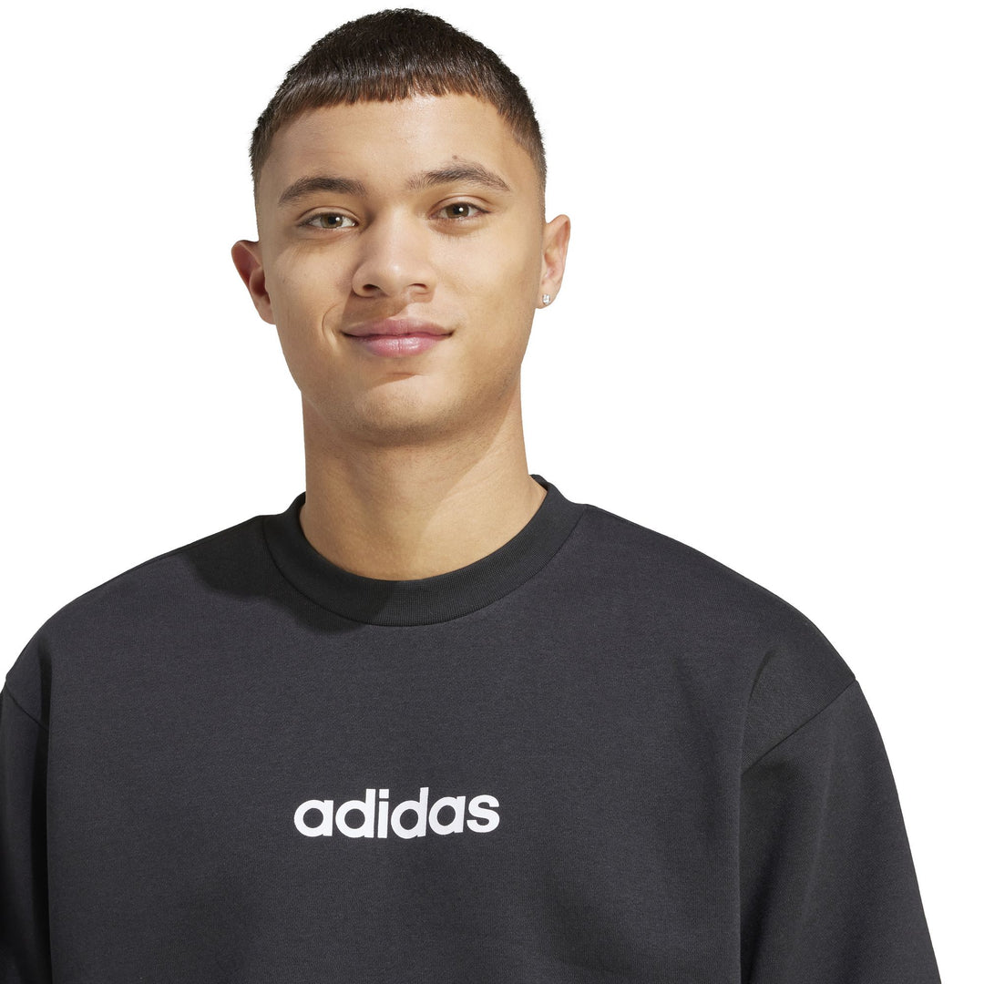 adidas M Linear Fl Swt - black/white