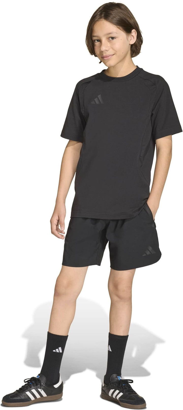 adidas Tt Tee Y Kinder - black/black