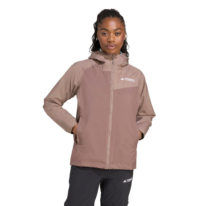adidas W Mt 2L Rain Jk - earstr/trabrn