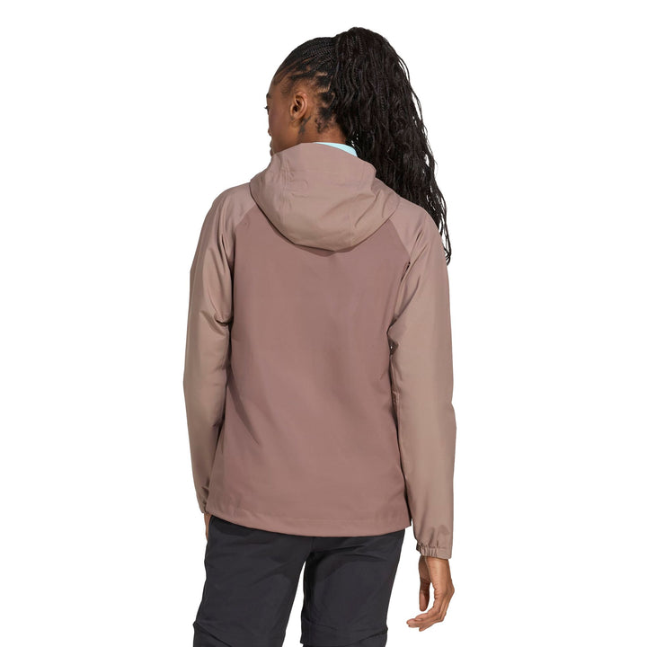 adidas W Mt 2L Rain Jk - earstr/trabrn