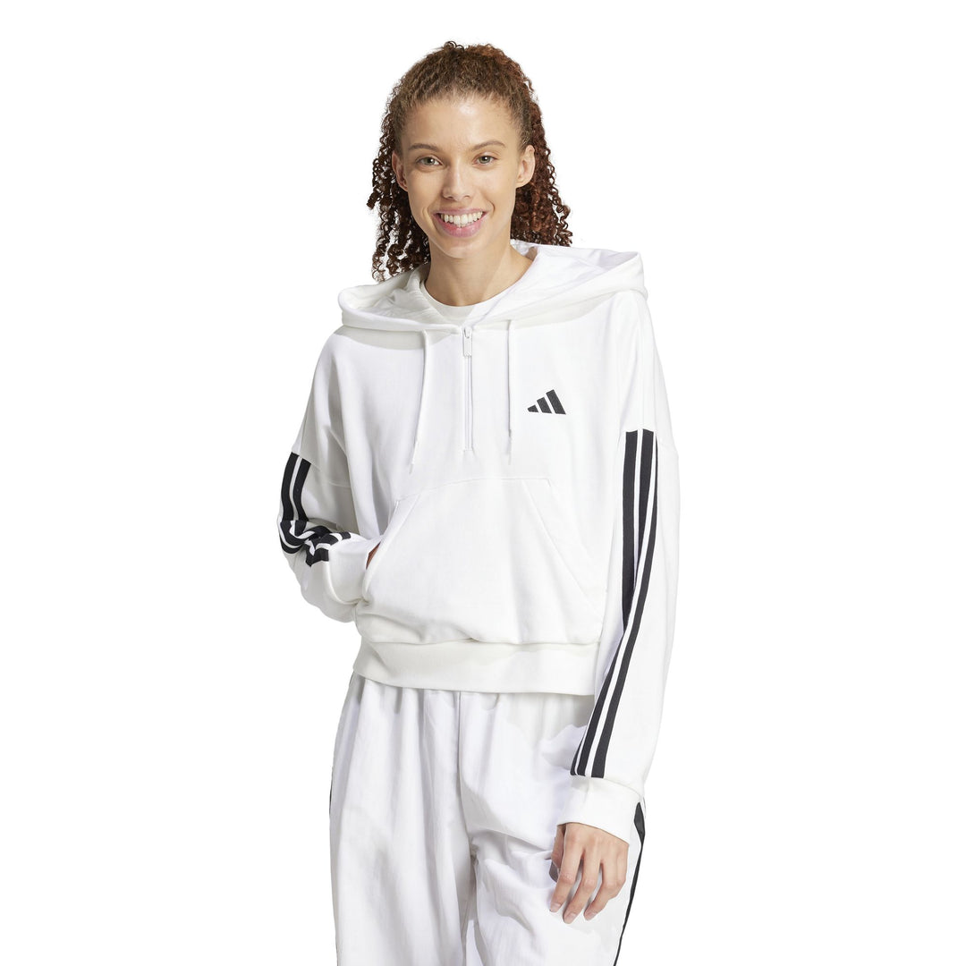 adidas W 3S Ft Qz Hd Sweatshirt