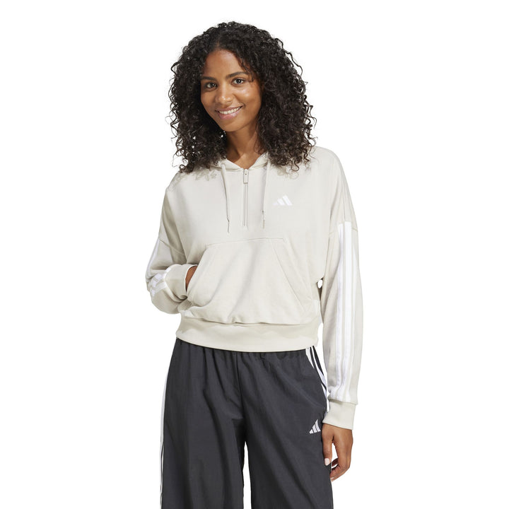 adidas W 3S Ft Qz Hd Kapuzenpullover