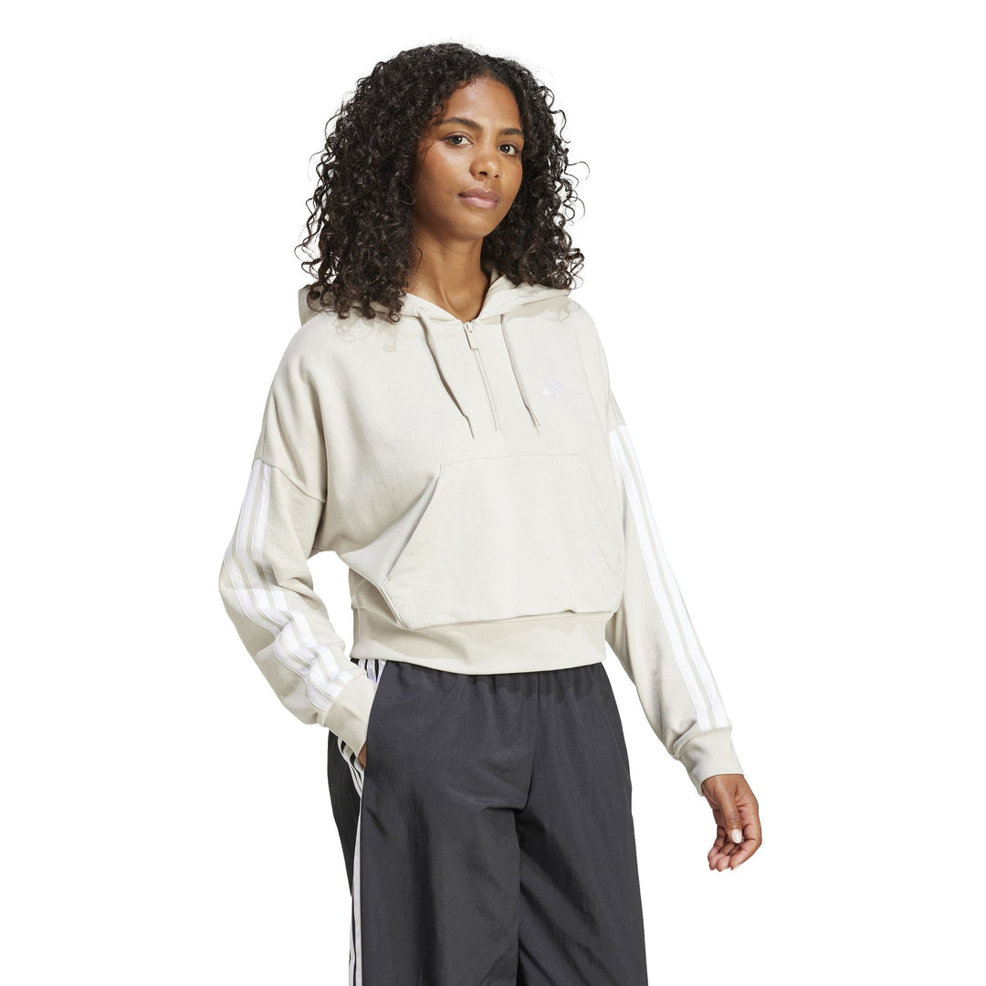 adidas W 3S Ft Qz Hd Kapuzenpullover