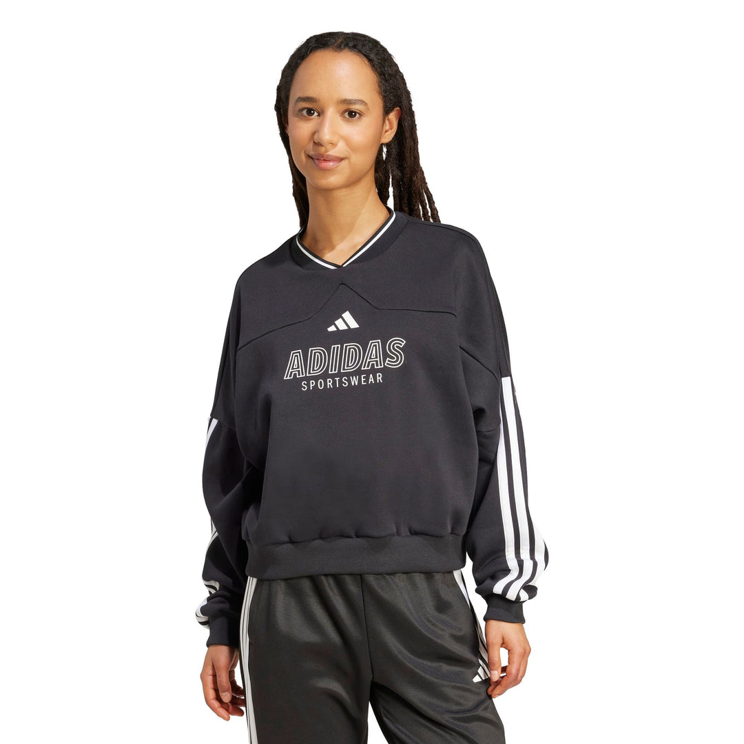 adidas W Tiro Fl Swt - black/white