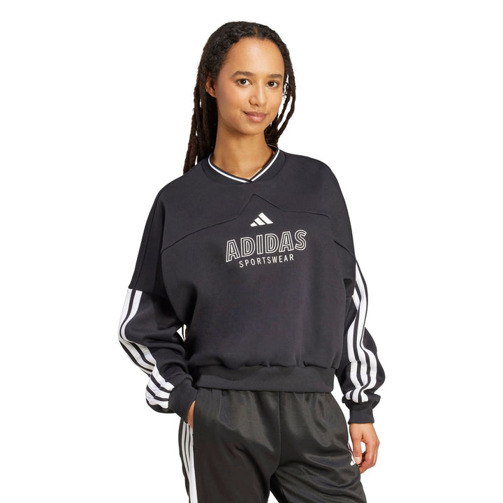 adidas W Tiro Fl Swt - black/white