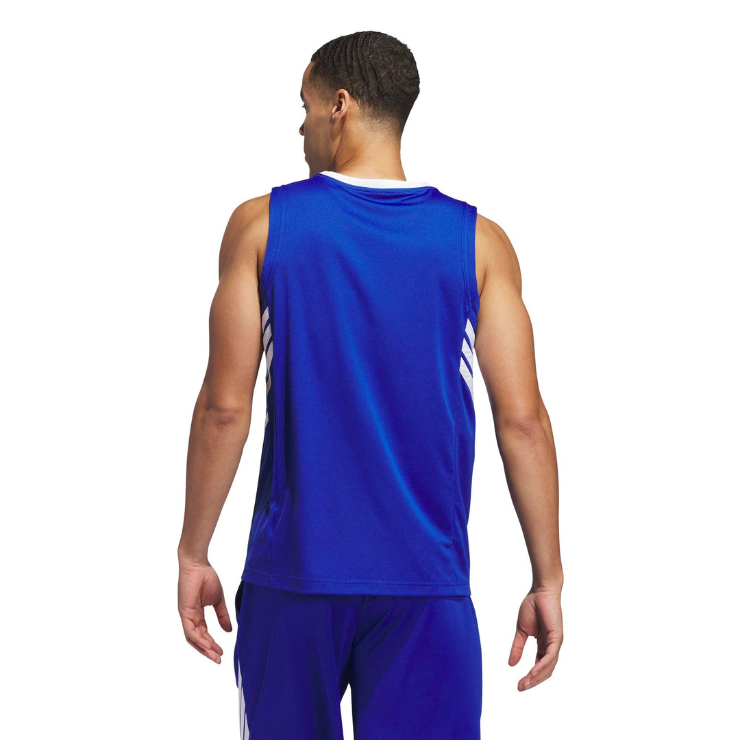 adidas 3-Stripes Tank - royblu/white