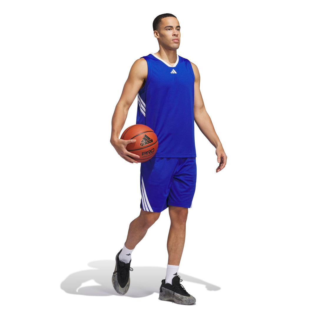 adidas 3-Stripes Tank - royblu/white