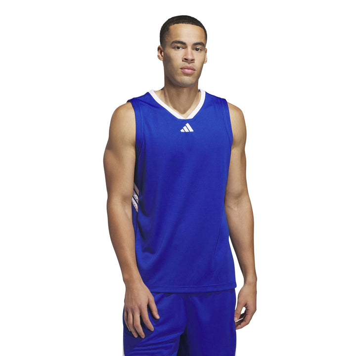 adidas 3-Stripes Tank - royblu/white