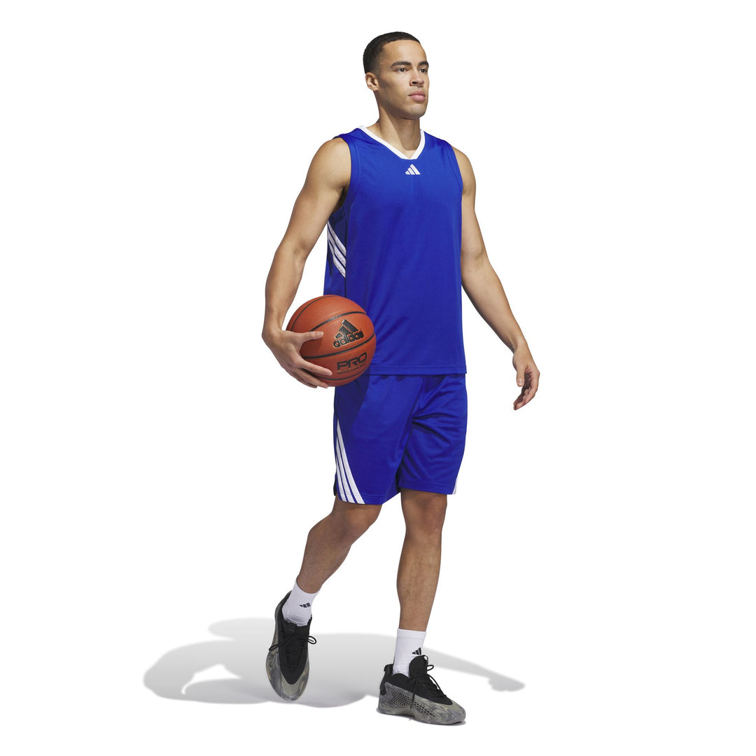 adidas 3-Stripes Tank - royblu/white