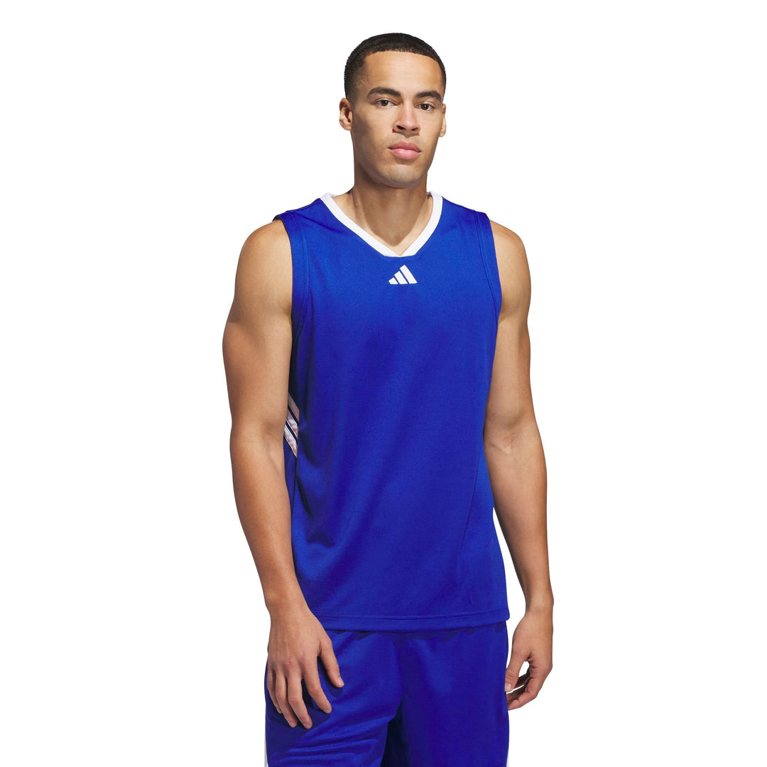 adidas 3-Stripes Tank - royblu/white