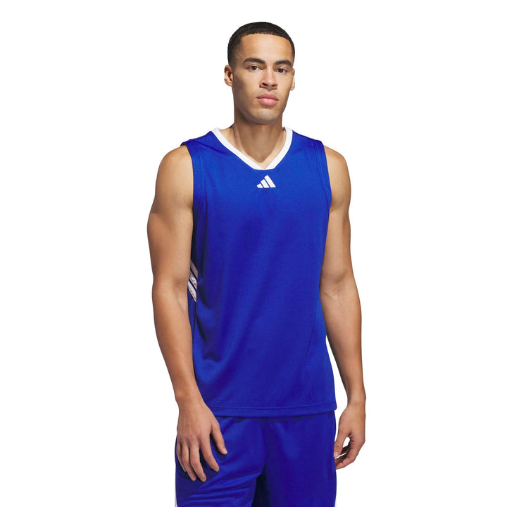 adidas 3-Stripes Tank - royblu/white