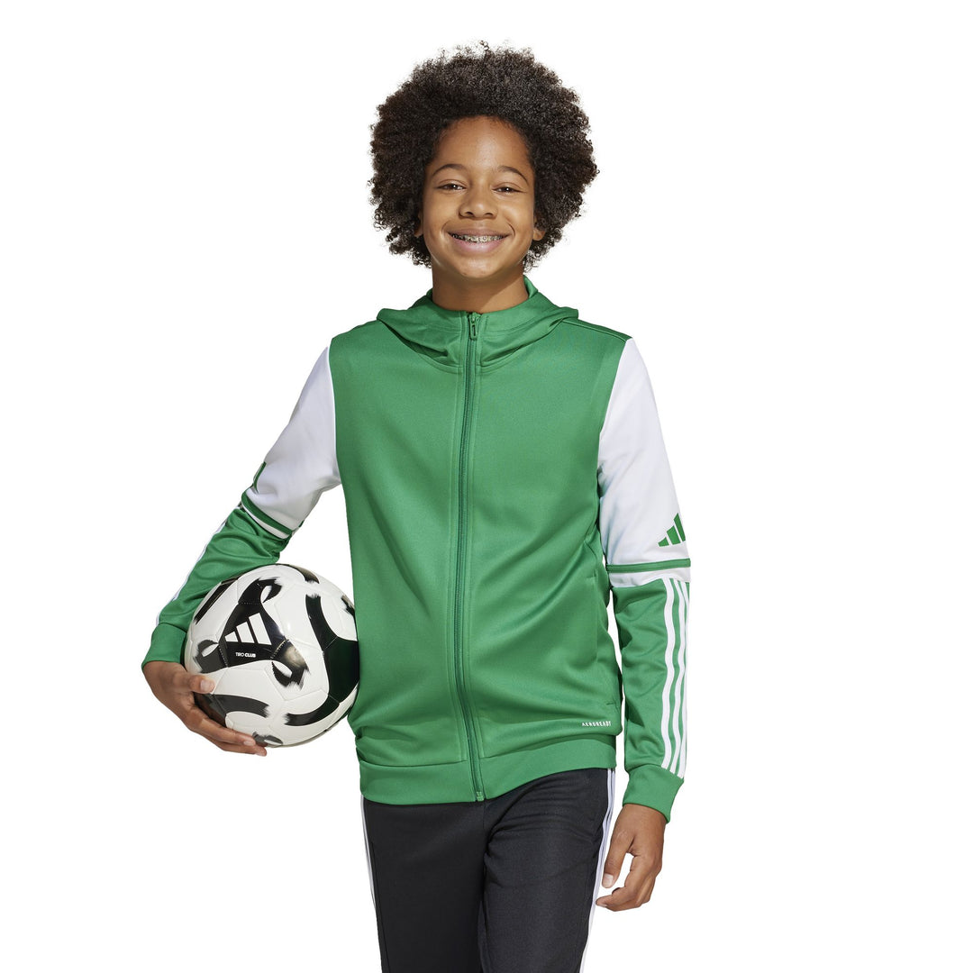 adidas Squadra 25 Hood Y Kinder - teagrn/white