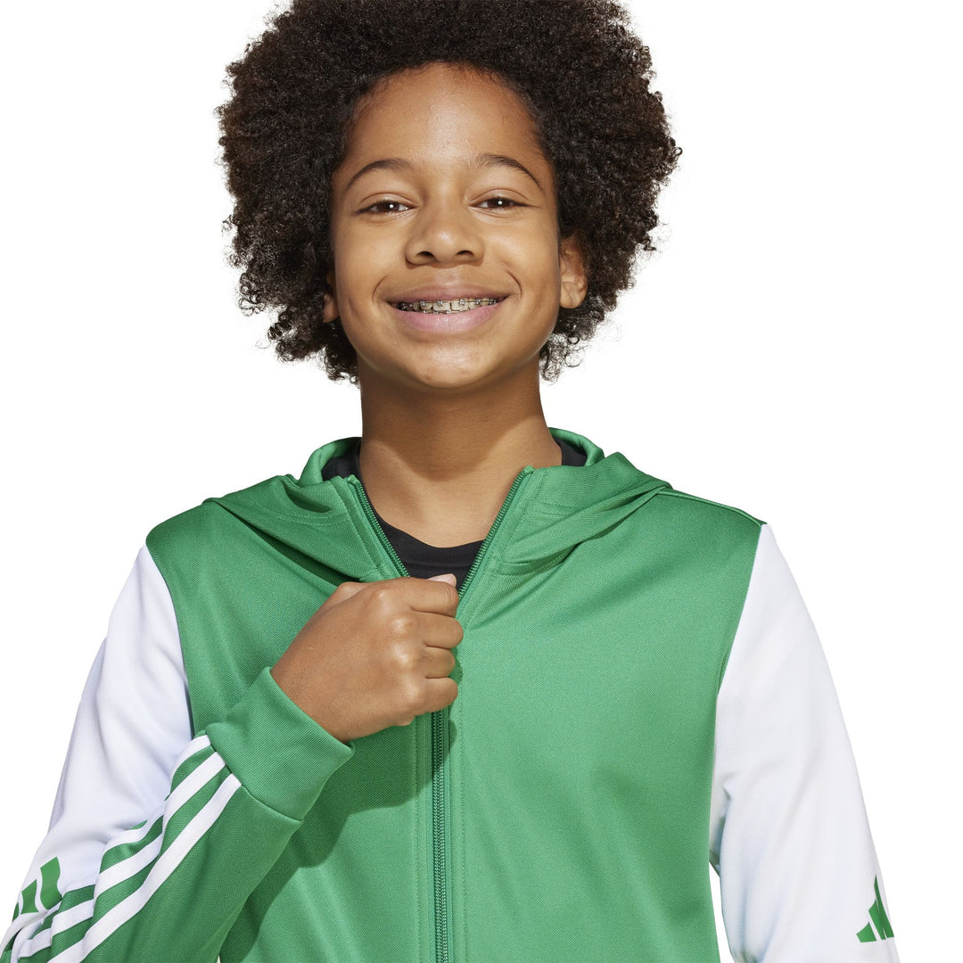 adidas Squadra 25 Hood Y Kinder - teagrn/white