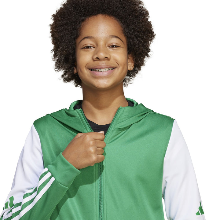 adidas Squadra 25 Hood Y Kinder - teagrn/white