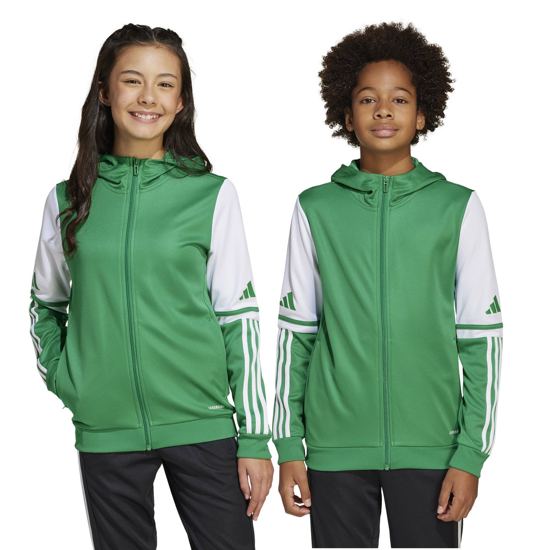adidas Squadra 25 Hood Y Kinder - teagrn/white