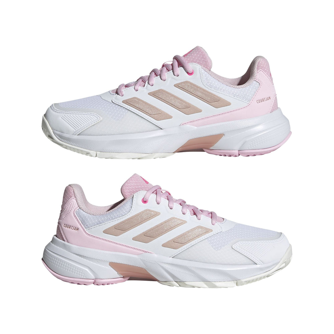 adidas Courtjam Control 3 W - ftwwht/silvmt/lucpnk