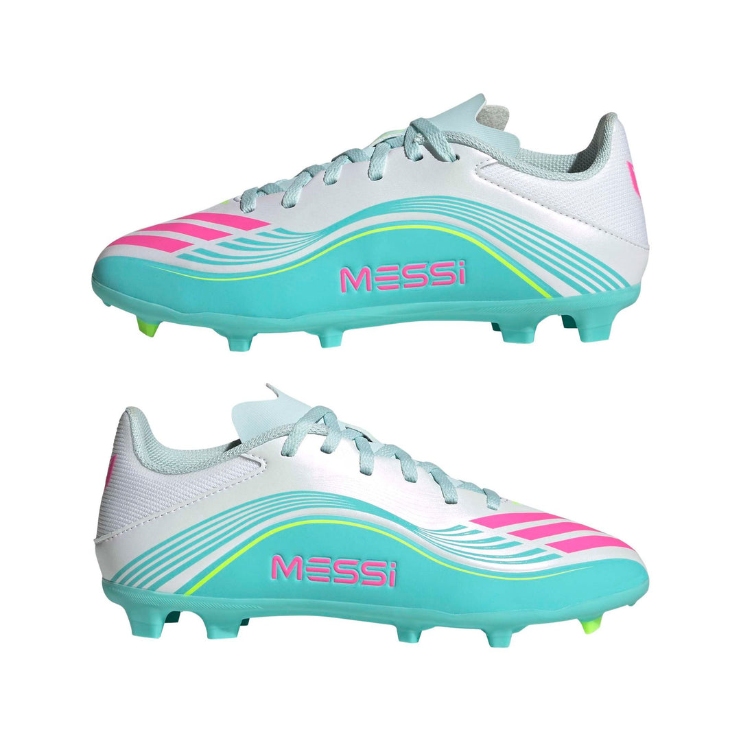 adidas F50 Messi League Fg/Mg J - ftwwht/lucpnk/flaaqu