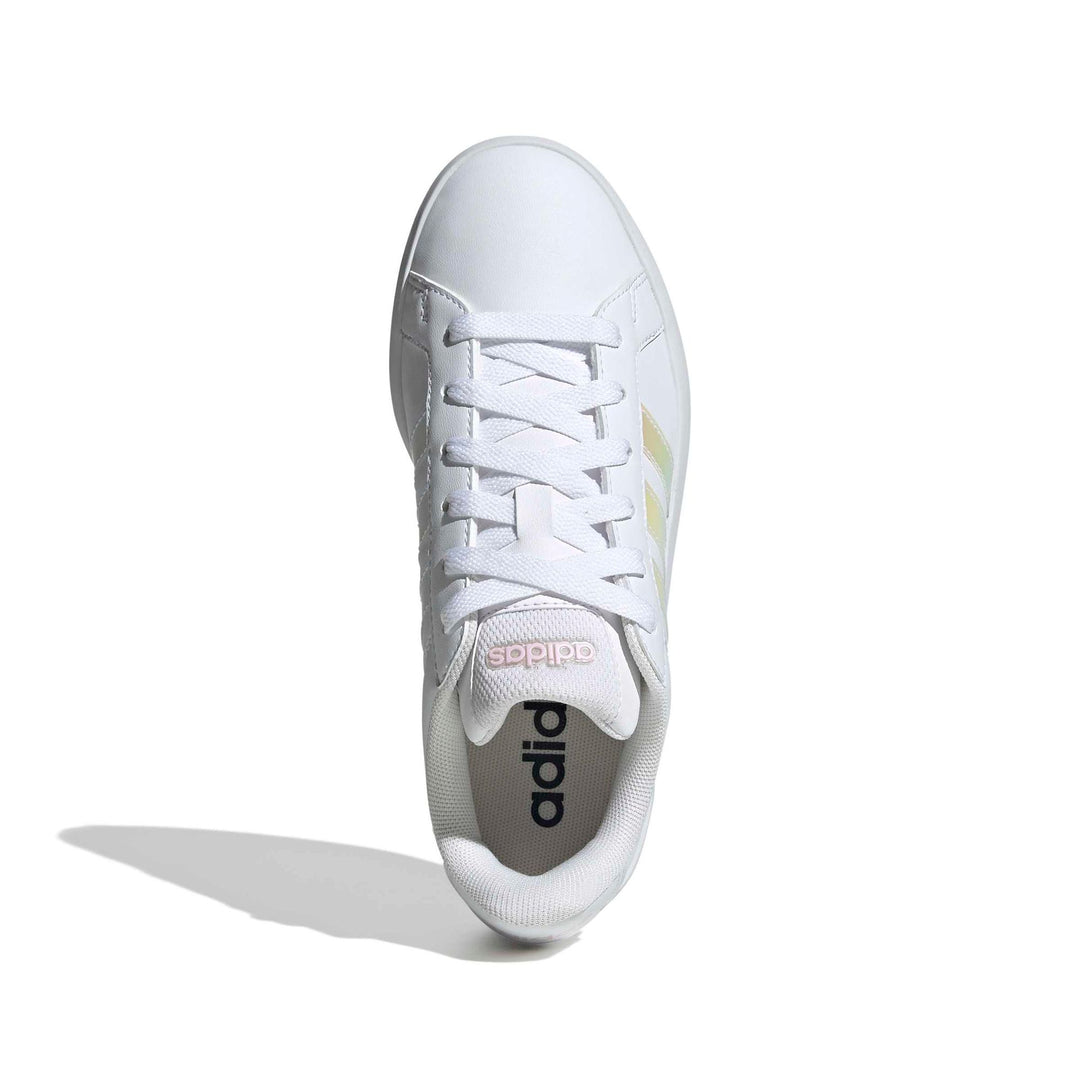 adidas Grand Court 3.0 J - ftwwht/irides/almpnk