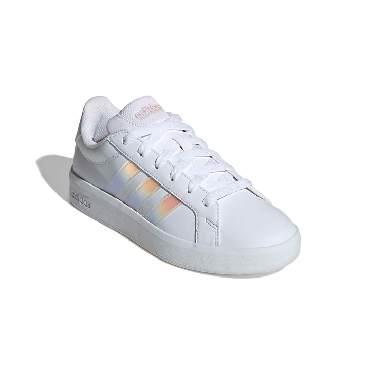 adidas Grand Court 3.0 J - ftwwht/irides/almpnk