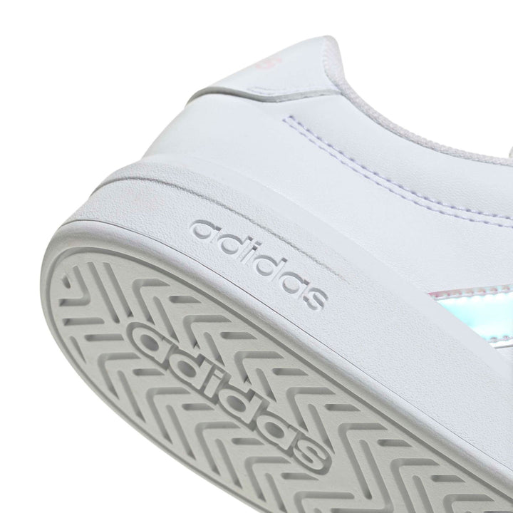 adidas Grand Court 3.0 J - ftwwht/irides/almpnk
