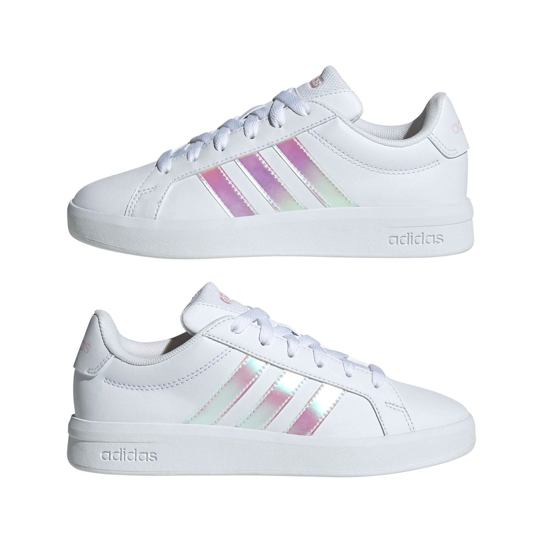 adidas Grand Court 3.0 J - ftwwht/irides/almpnk