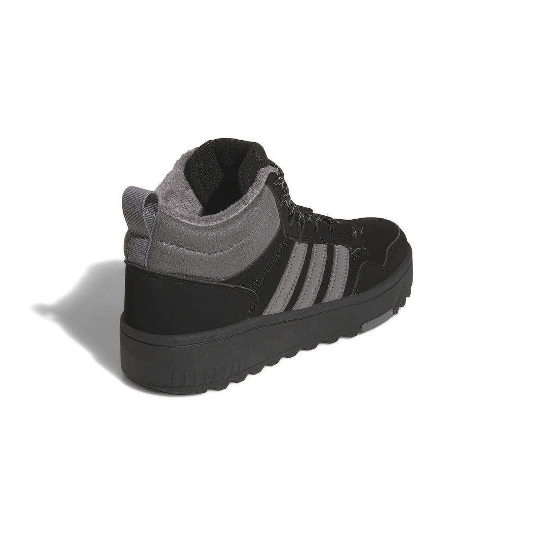 adidas Hoops 4.0 Mid Winterized J - cblack/grefou/cblack